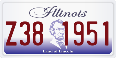 IL license plate Z381951