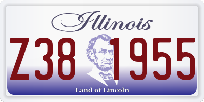 IL license plate Z381955