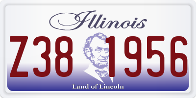 IL license plate Z381956