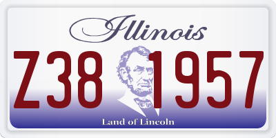 IL license plate Z381957