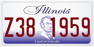 IL license plate Z381959