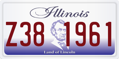IL license plate Z381961