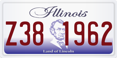 IL license plate Z381962