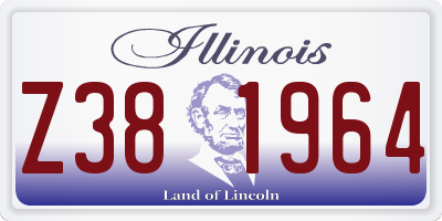 IL license plate Z381964