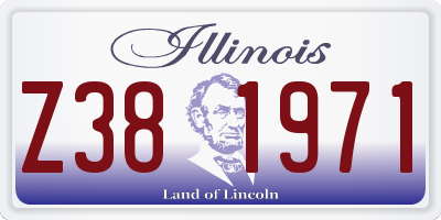 IL license plate Z381971