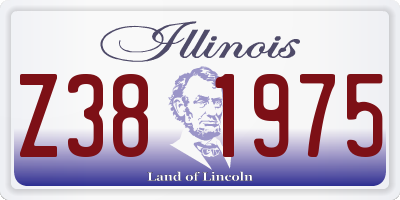 IL license plate Z381975