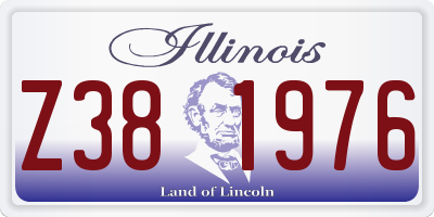IL license plate Z381976