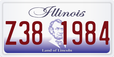 IL license plate Z381984