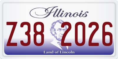 IL license plate Z382026