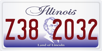 IL license plate Z382032