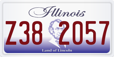 IL license plate Z382057