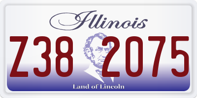 IL license plate Z382075