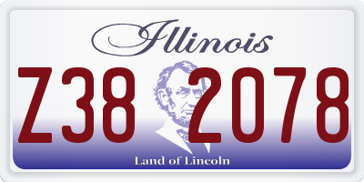 IL license plate Z382078