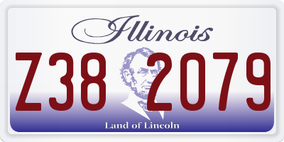 IL license plate Z382079