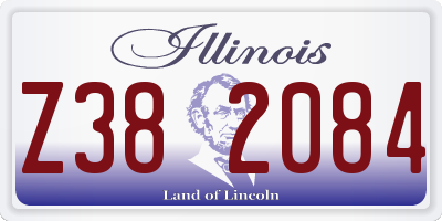 IL license plate Z382084