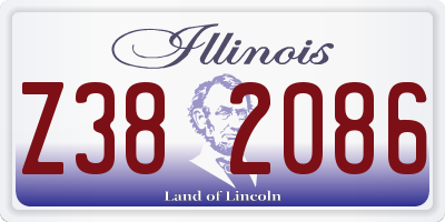 IL license plate Z382086
