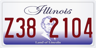 IL license plate Z382104