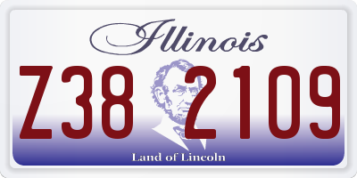 IL license plate Z382109