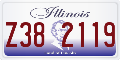 IL license plate Z382119