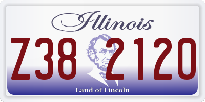 IL license plate Z382120