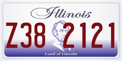IL license plate Z382121