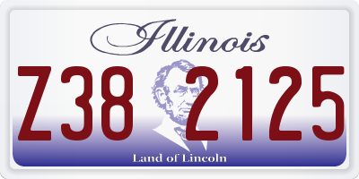 IL license plate Z382125