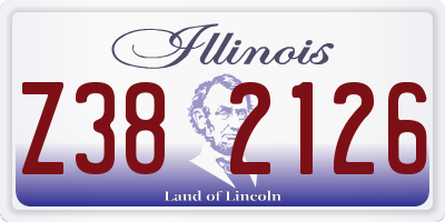 IL license plate Z382126