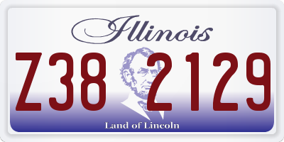 IL license plate Z382129