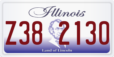 IL license plate Z382130