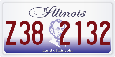 IL license plate Z382132