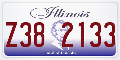IL license plate Z382133