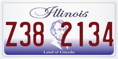 IL license plate Z382134