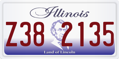 IL license plate Z382135
