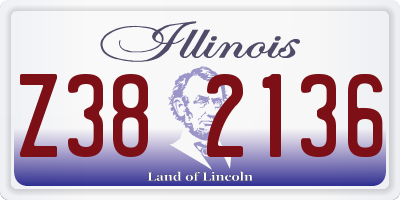 IL license plate Z382136