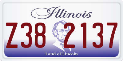 IL license plate Z382137