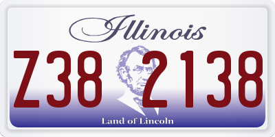 IL license plate Z382138