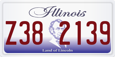 IL license plate Z382139