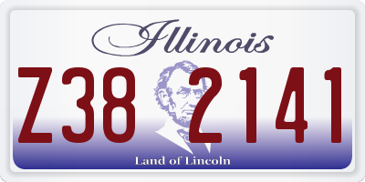 IL license plate Z382141