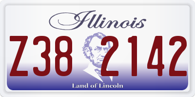 IL license plate Z382142