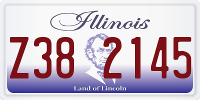 IL license plate Z382145