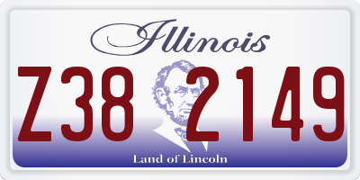 IL license plate Z382149