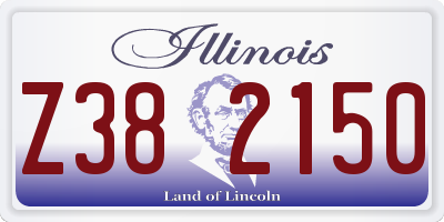 IL license plate Z382150