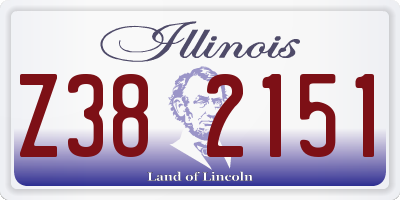 IL license plate Z382151