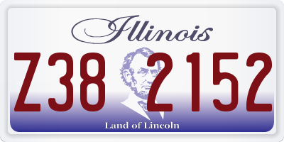 IL license plate Z382152