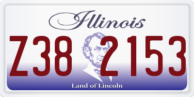 IL license plate Z382153