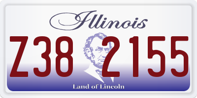 IL license plate Z382155