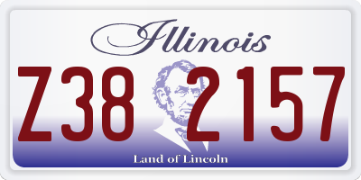 IL license plate Z382157