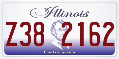 IL license plate Z382162
