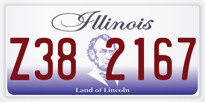 IL license plate Z382167