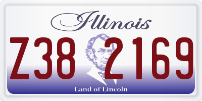 IL license plate Z382169